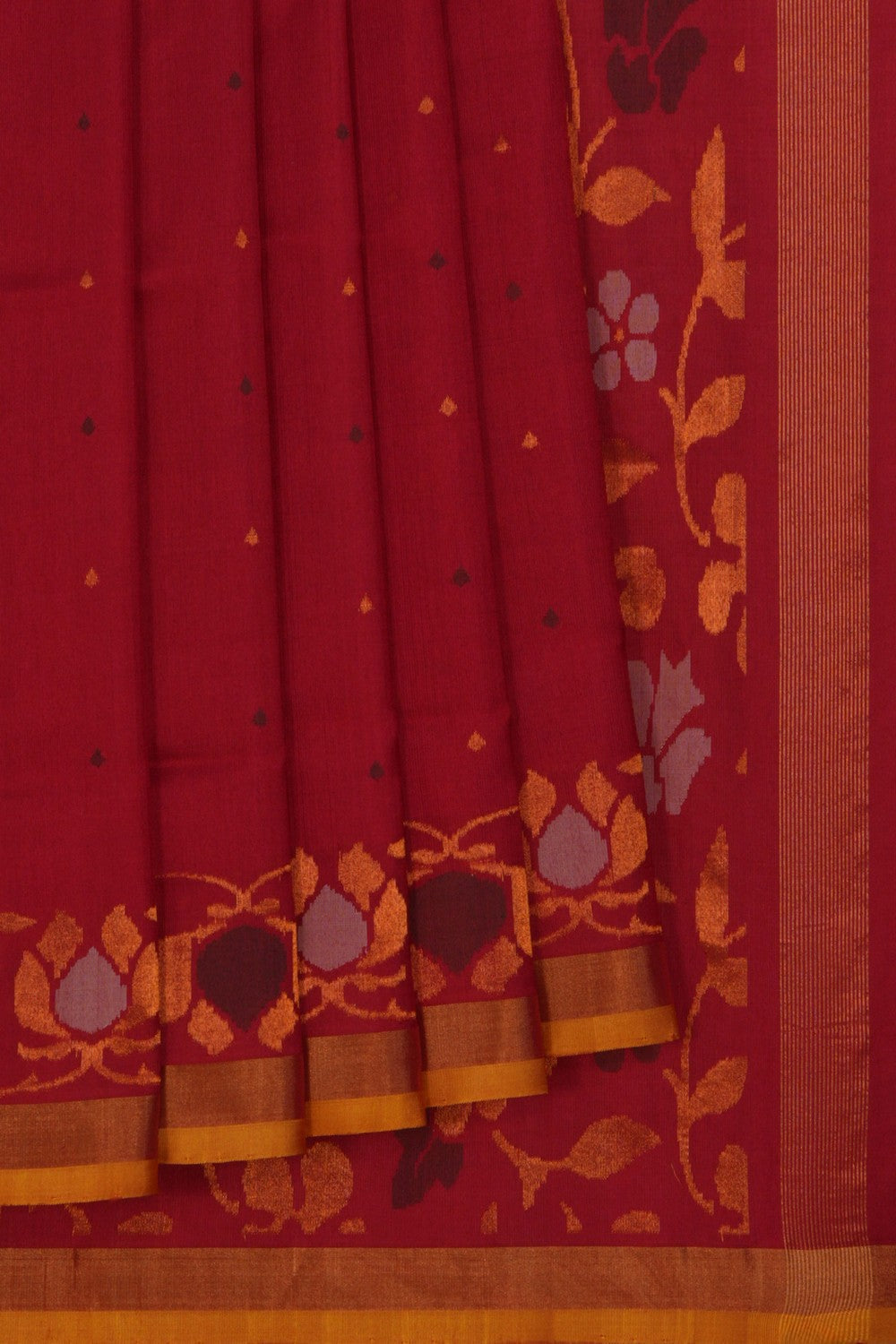 Image of Uppada Silk Red Saree