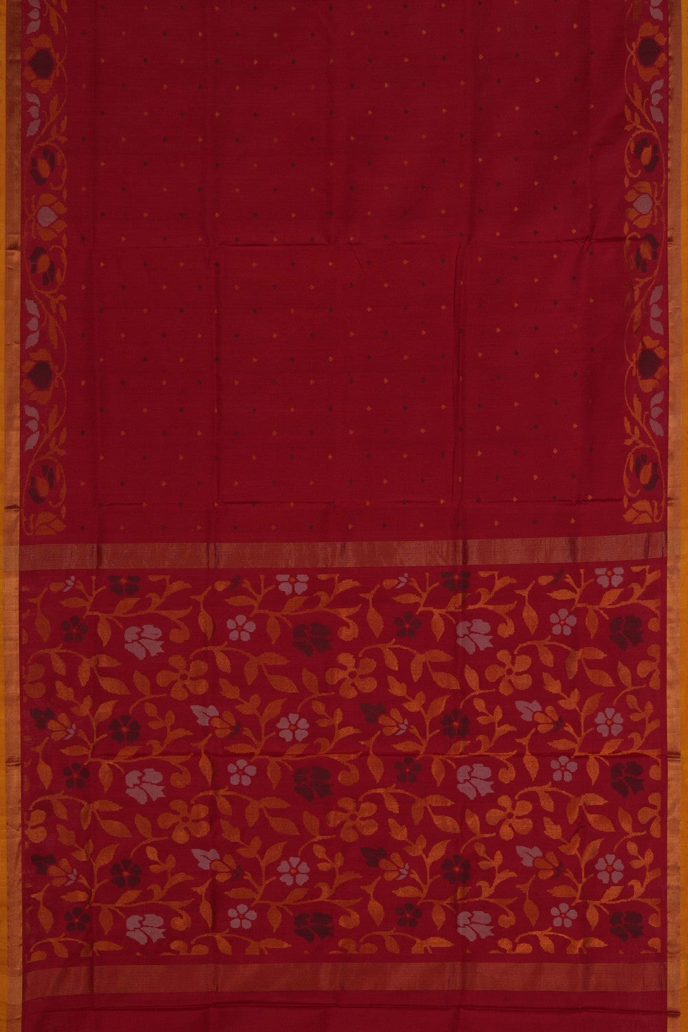 Image of Uppada Silk Red Saree