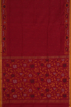 Image of Uppada Silk Red Saree
