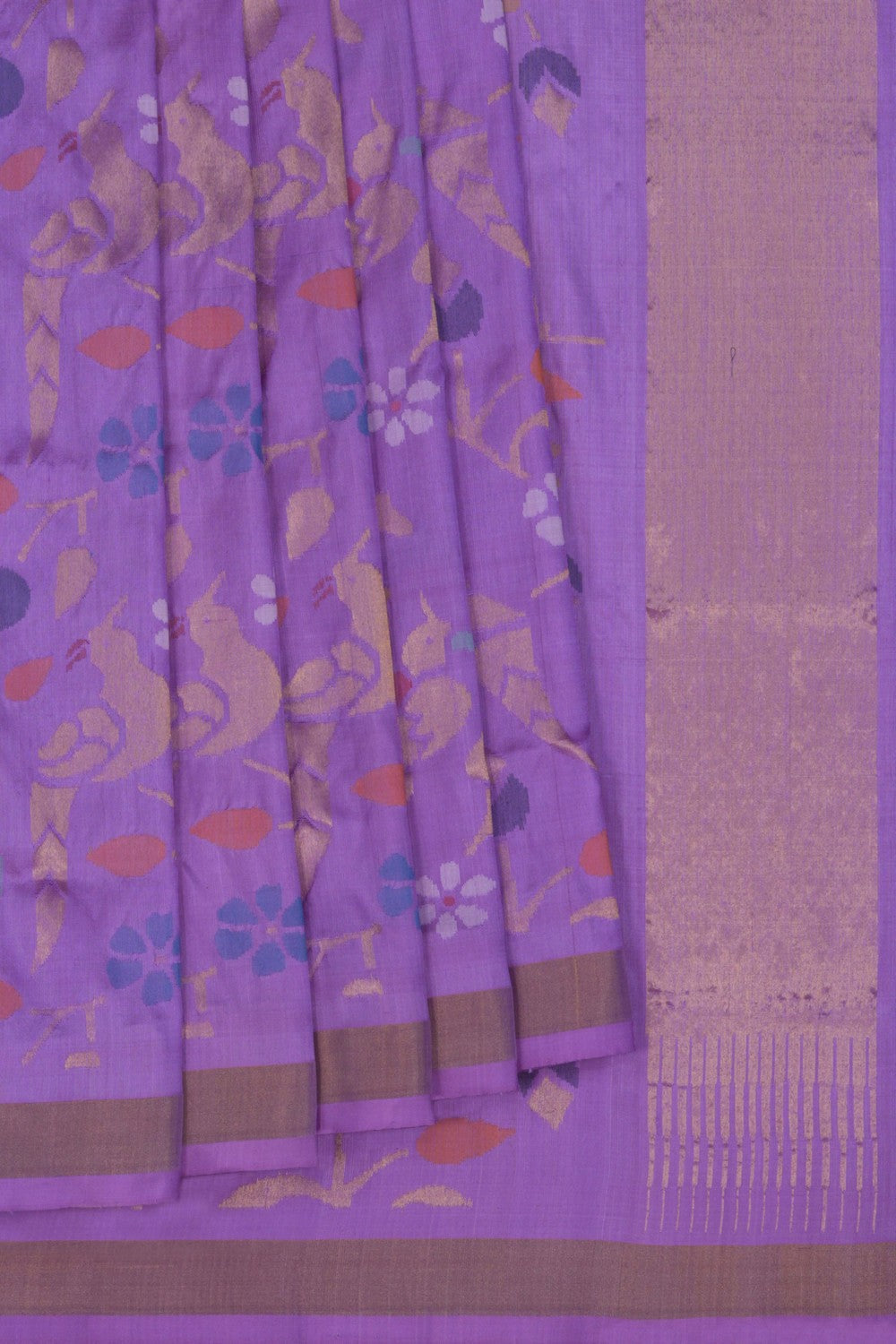 Image of Uppada Silk Purple Saree