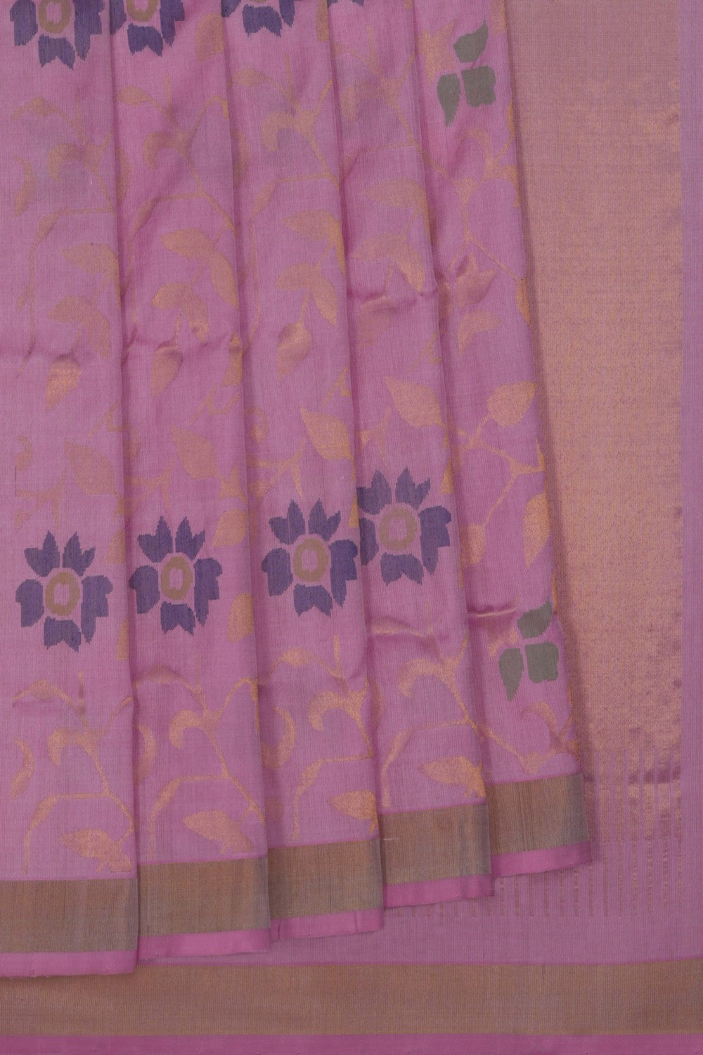 Image of Uppada Silk Pink Saree