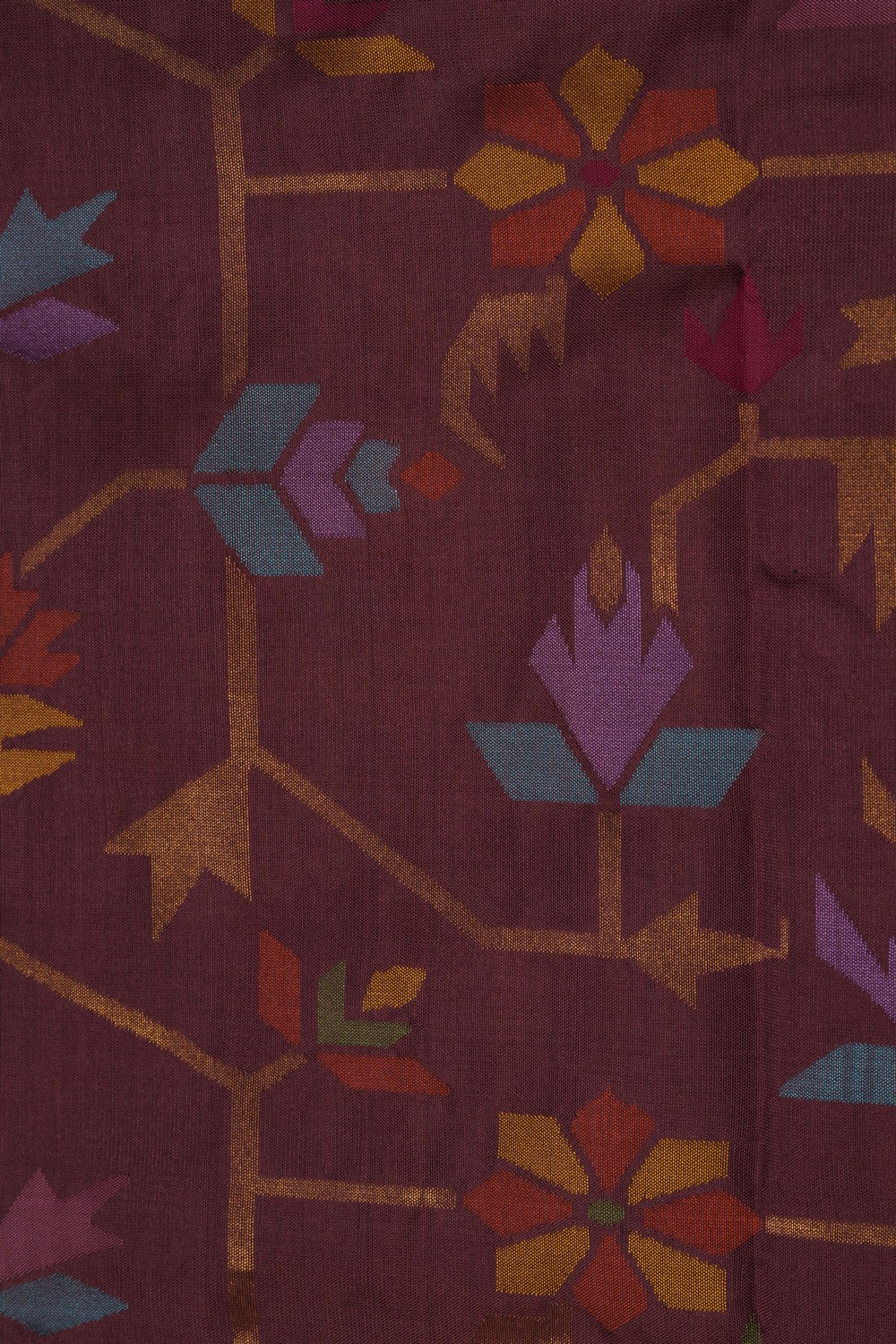 Image of Uppada Silk Brown Saree