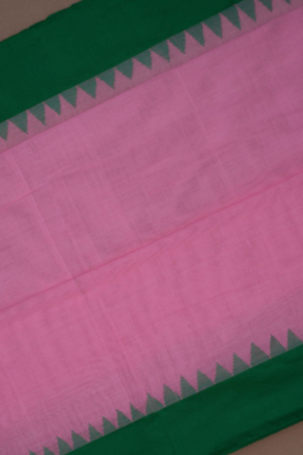 Image of Uppada Cotton Lotus Pink Saree