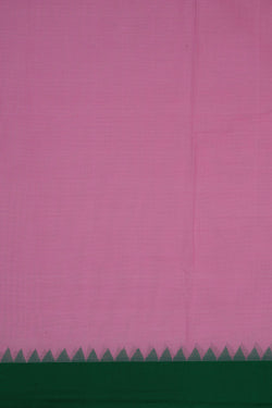 Image of Uppada Cotton Lotus Pink Saree