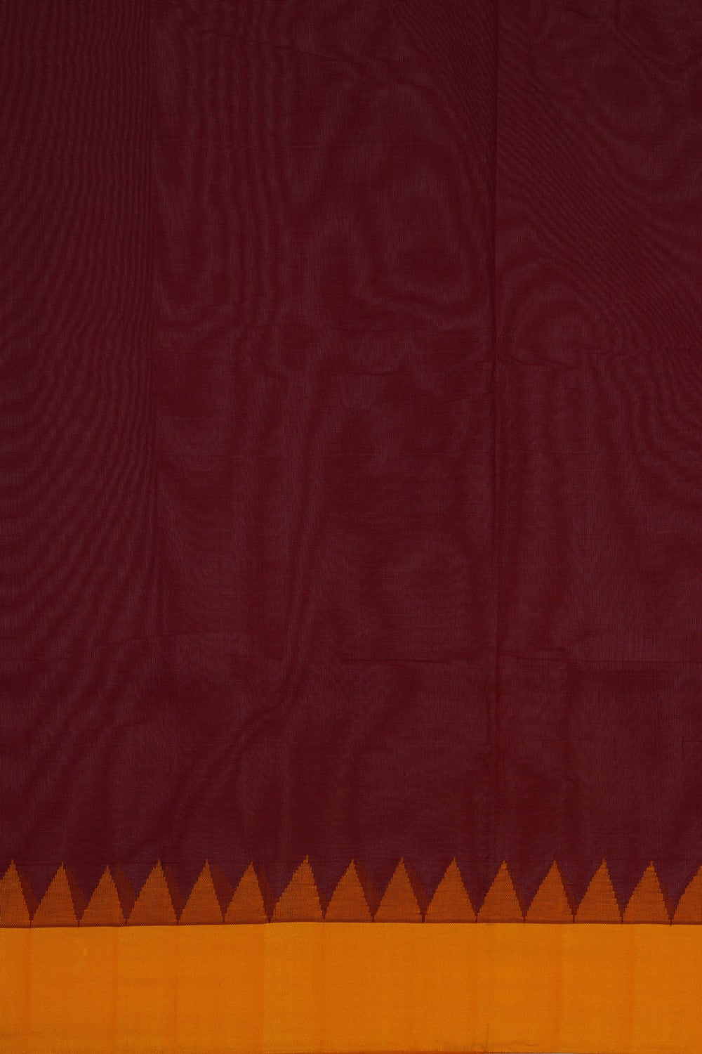 Image of Uppada Cotton Maroon Saree