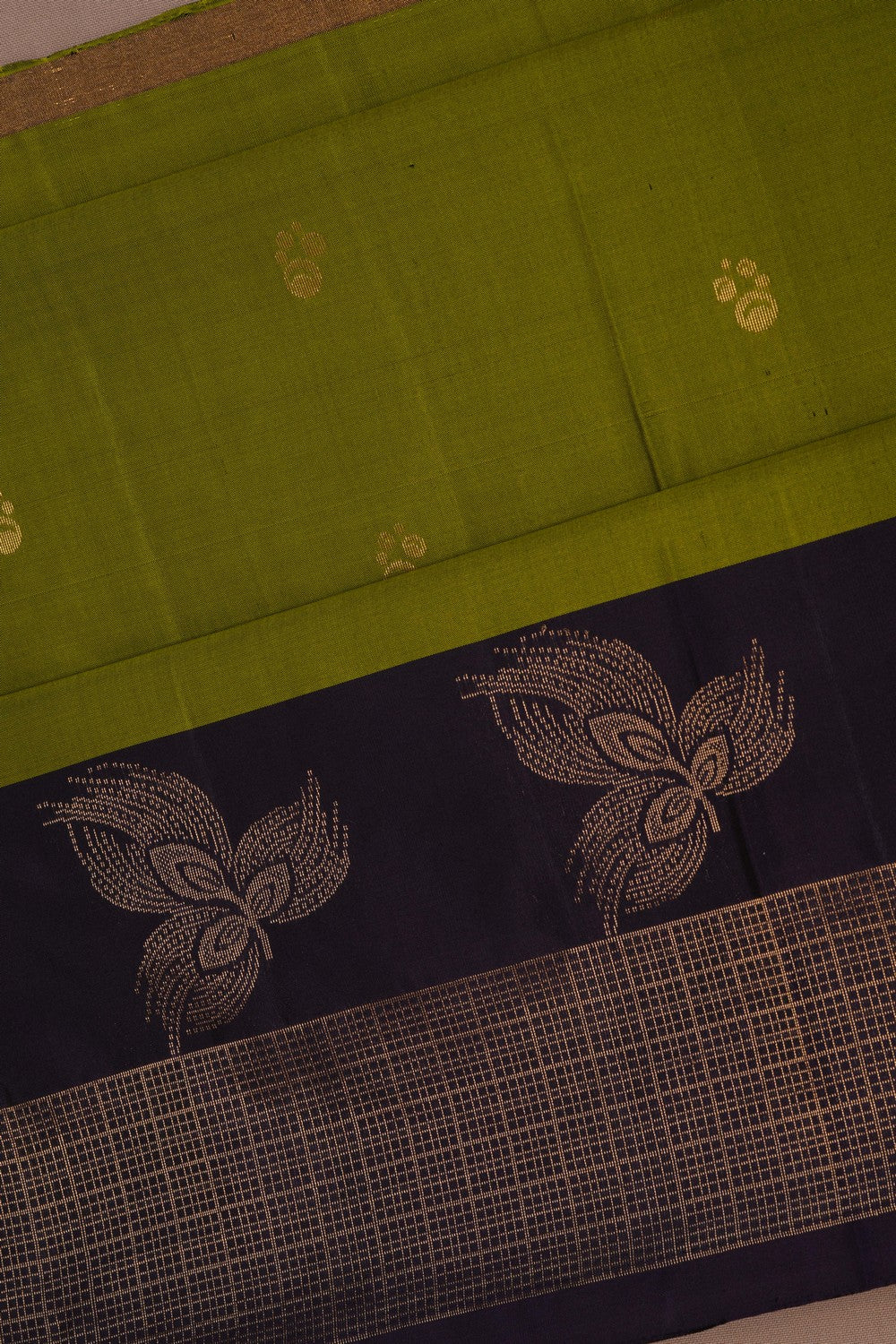 South Silk Green Saree