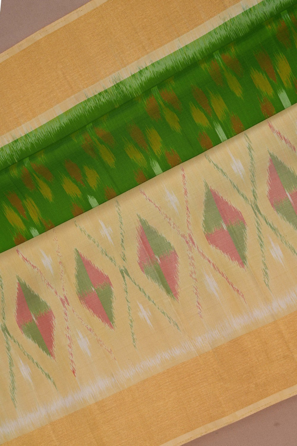 South Silk Green Saree