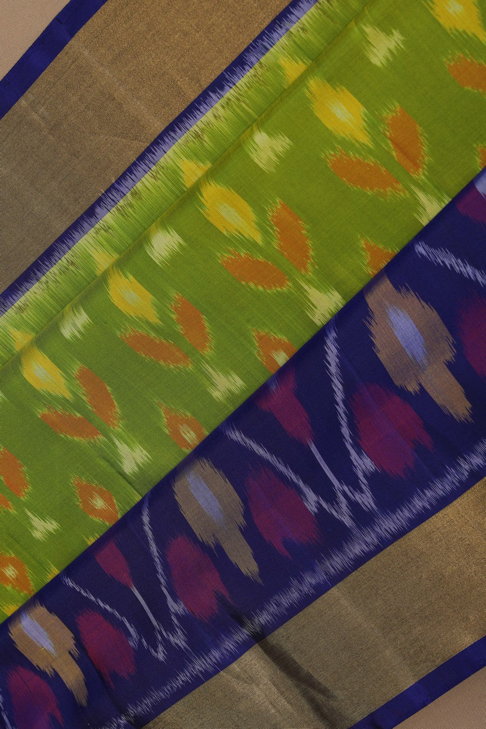 South Silk Green Saree