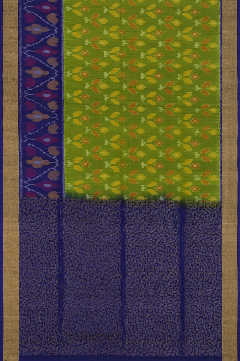 South Silk Green Saree