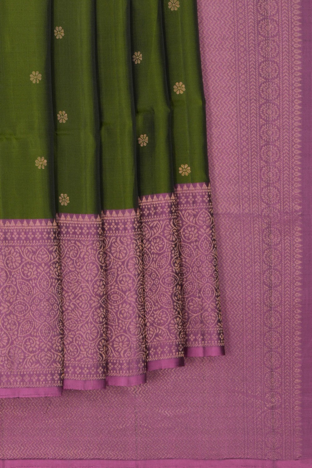 South Silk Green Saree