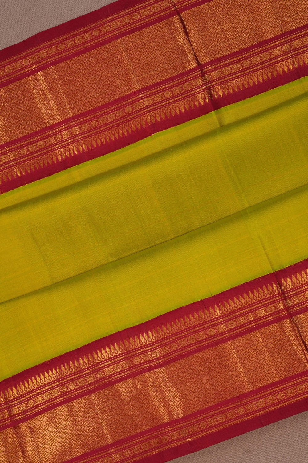 Image of Arani Silk Vibrant Green Saree