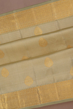 Image of Arani Silk Pista Green Saree