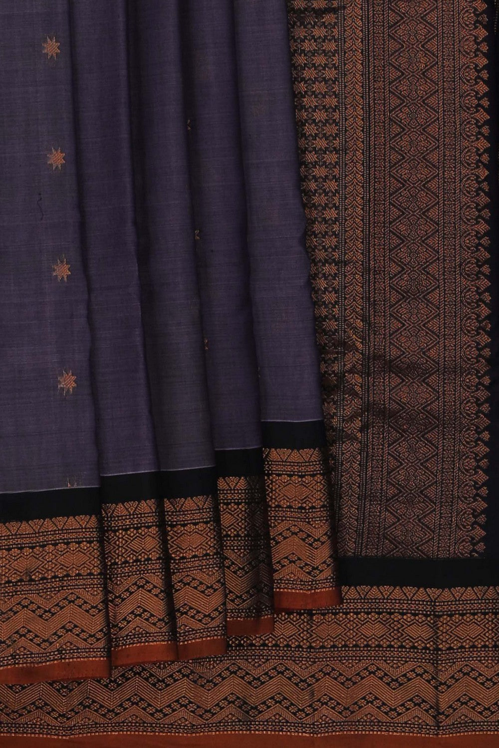 Image of Gadwal Purple Saree