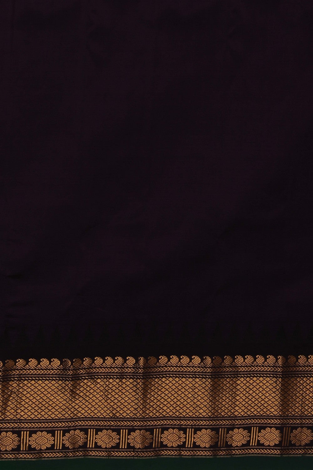 Gadwal Silk Pista Green Saree