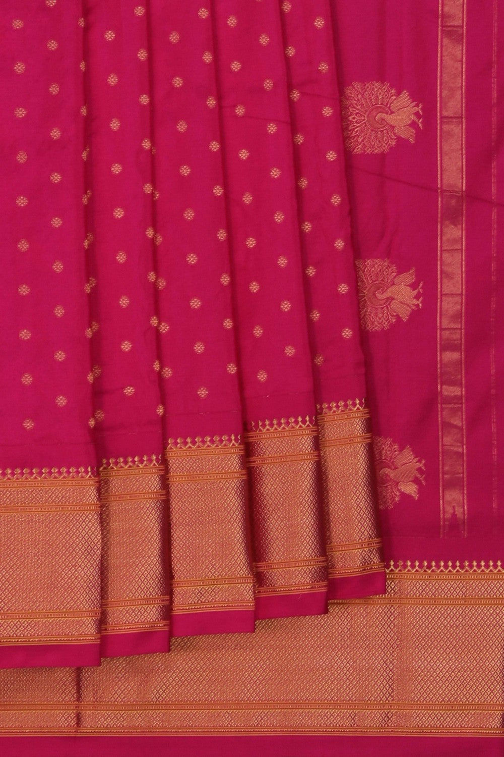 Gadwal Silk Pink Saree