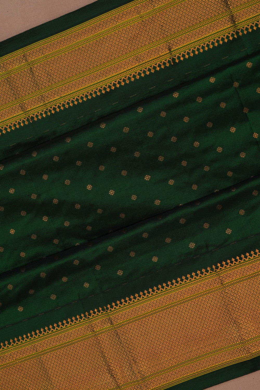 Image of Gadwal Silk Green Saree