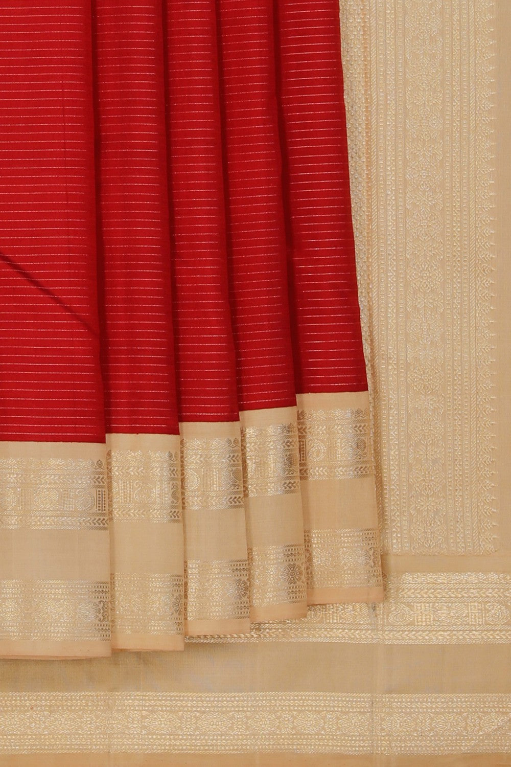 Image of Arani Silk Red Saree