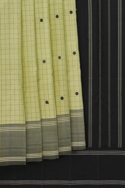 Image of Arani Silk Kattam Mint Green Saree