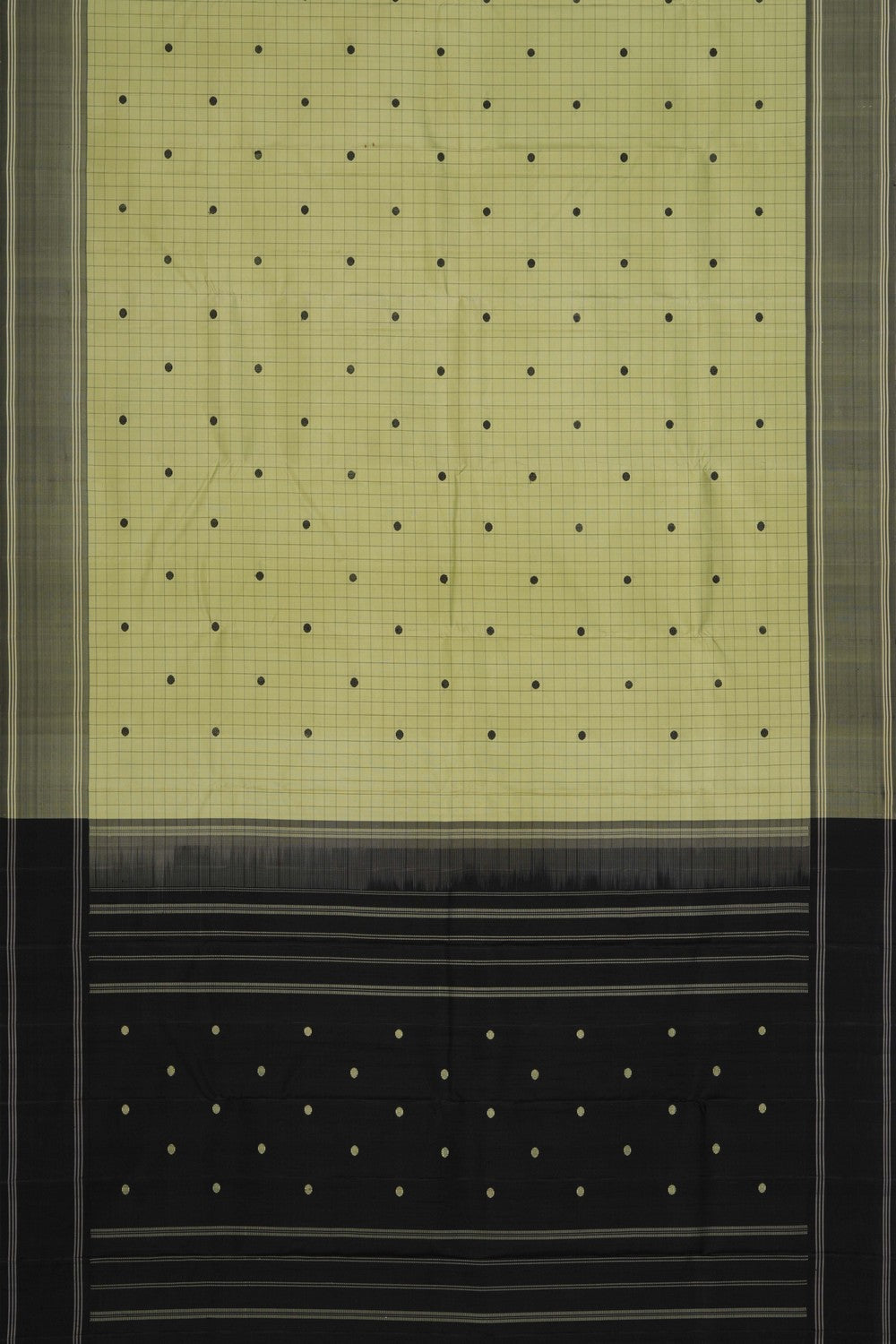 Image of Arani Silk Kattam Mint Green Saree