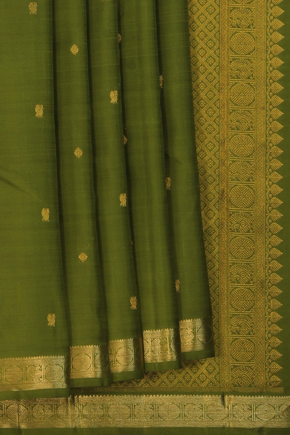 Image of Arani Silk Green Saree