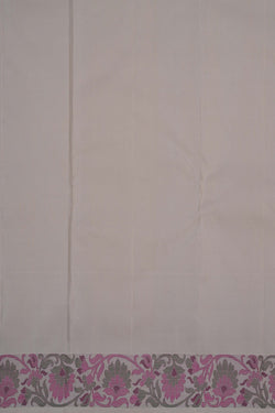 Image of Arani Silk White Saree