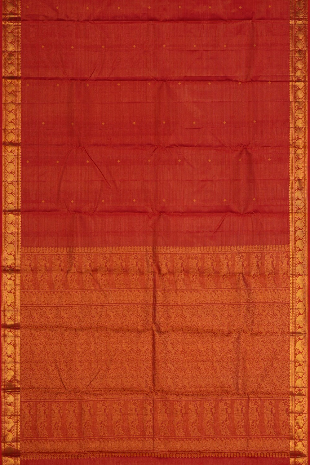 Image of Arani Silk Red Saree