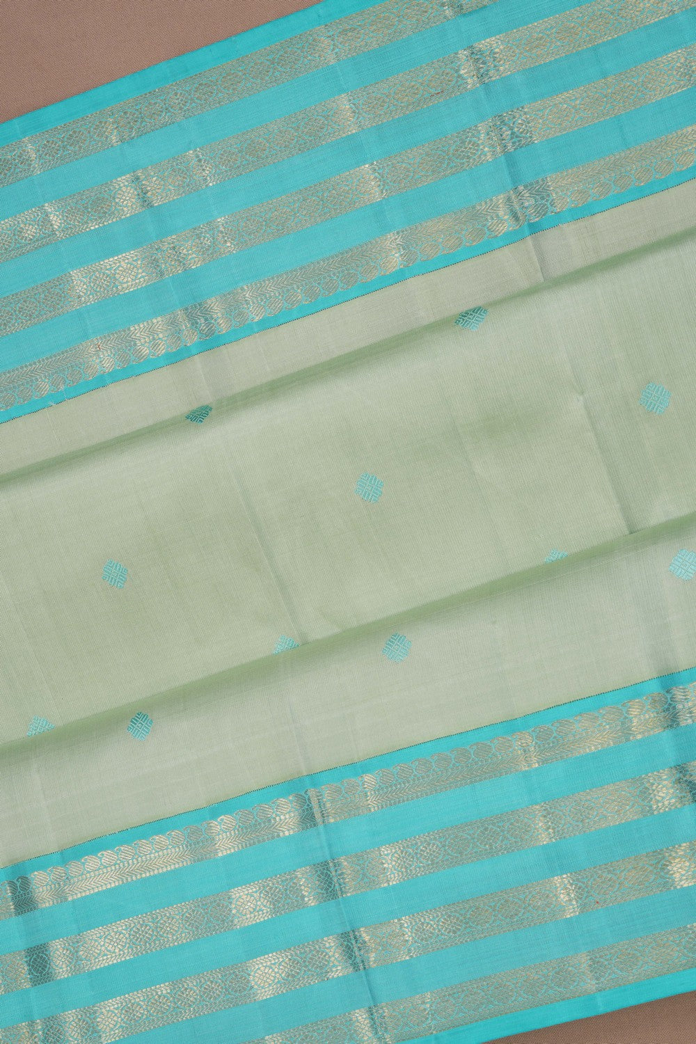 Image of Arani Silk Sea Green Saree