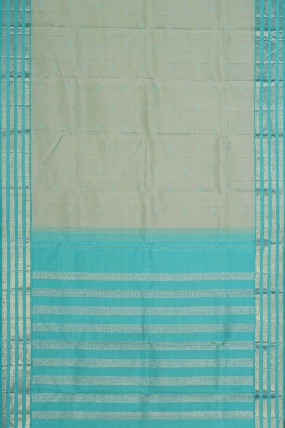 Image of Arani Silk Sea Green Saree