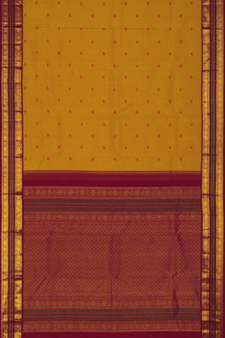 Image of Arani Silk Yellow Saree