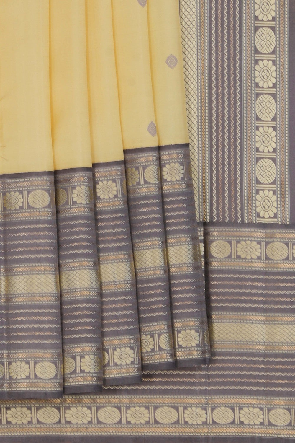 Image of Arani Silk Cream Saree