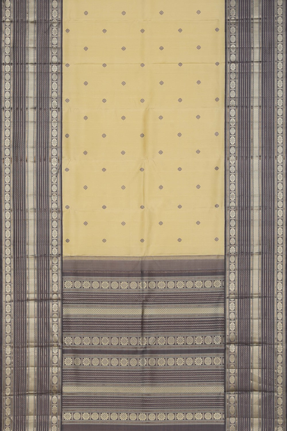 Arani Silk Cream Saree
