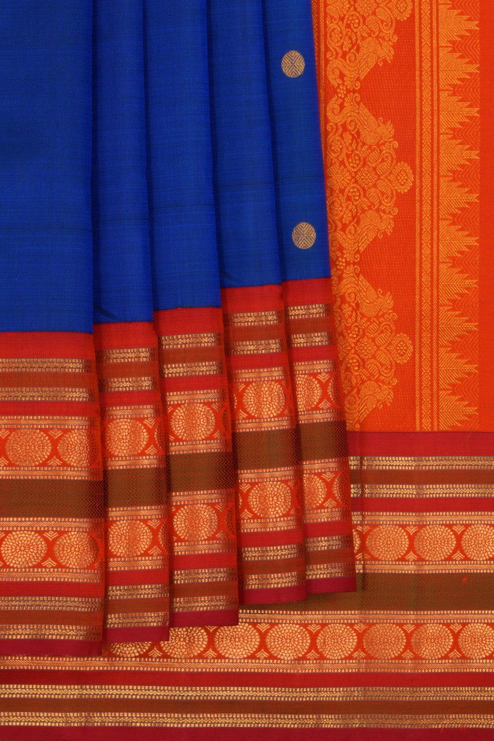 Image of Arani Silk Blue Saree