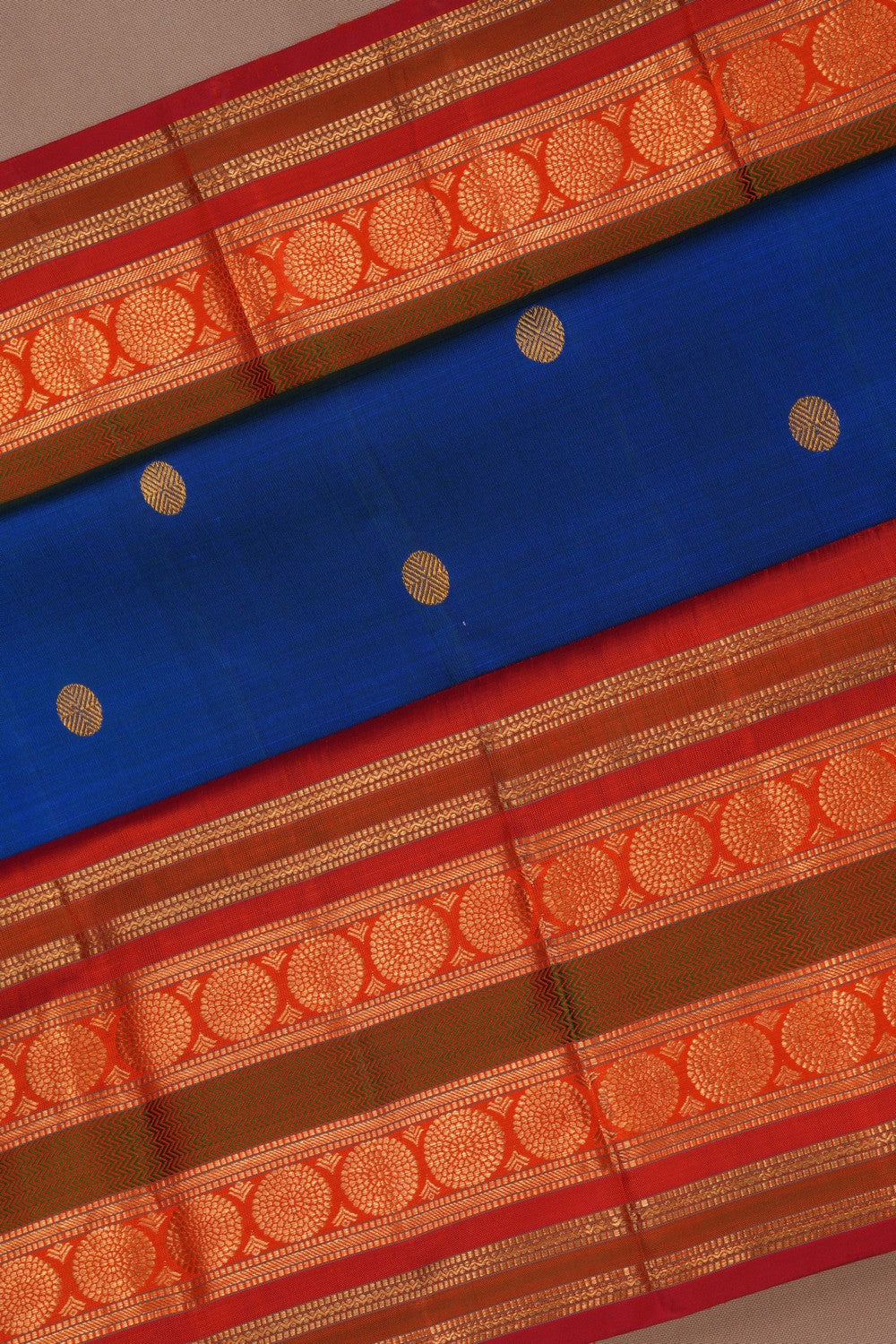 Image of Arani Silk Blue Saree