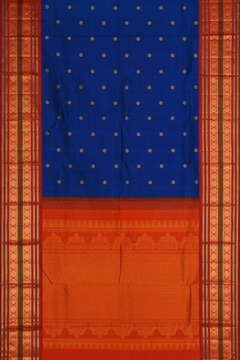 Image of Arani Silk Blue Saree