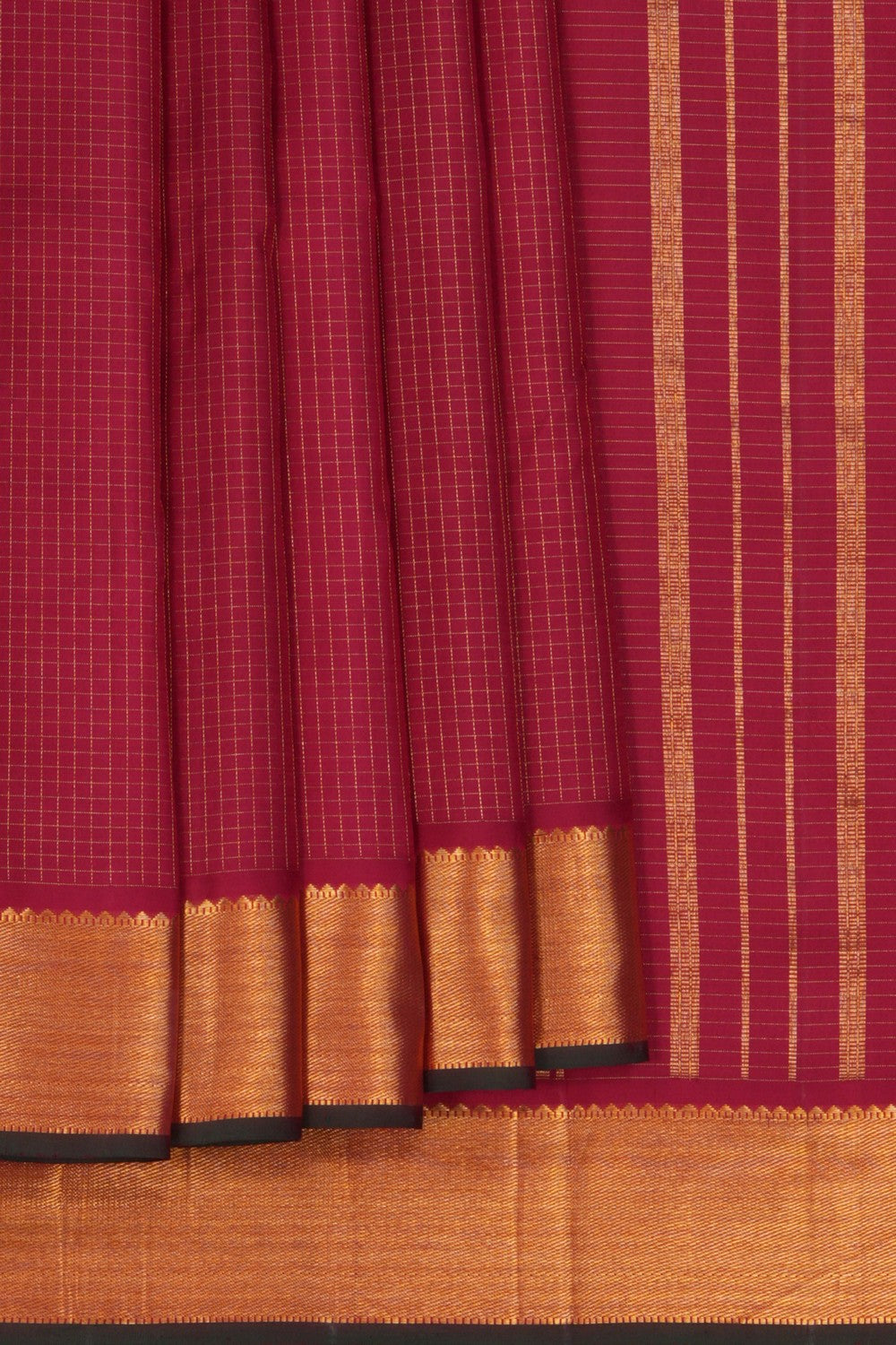 Image of Arani Silk Kattam Pink Saree
