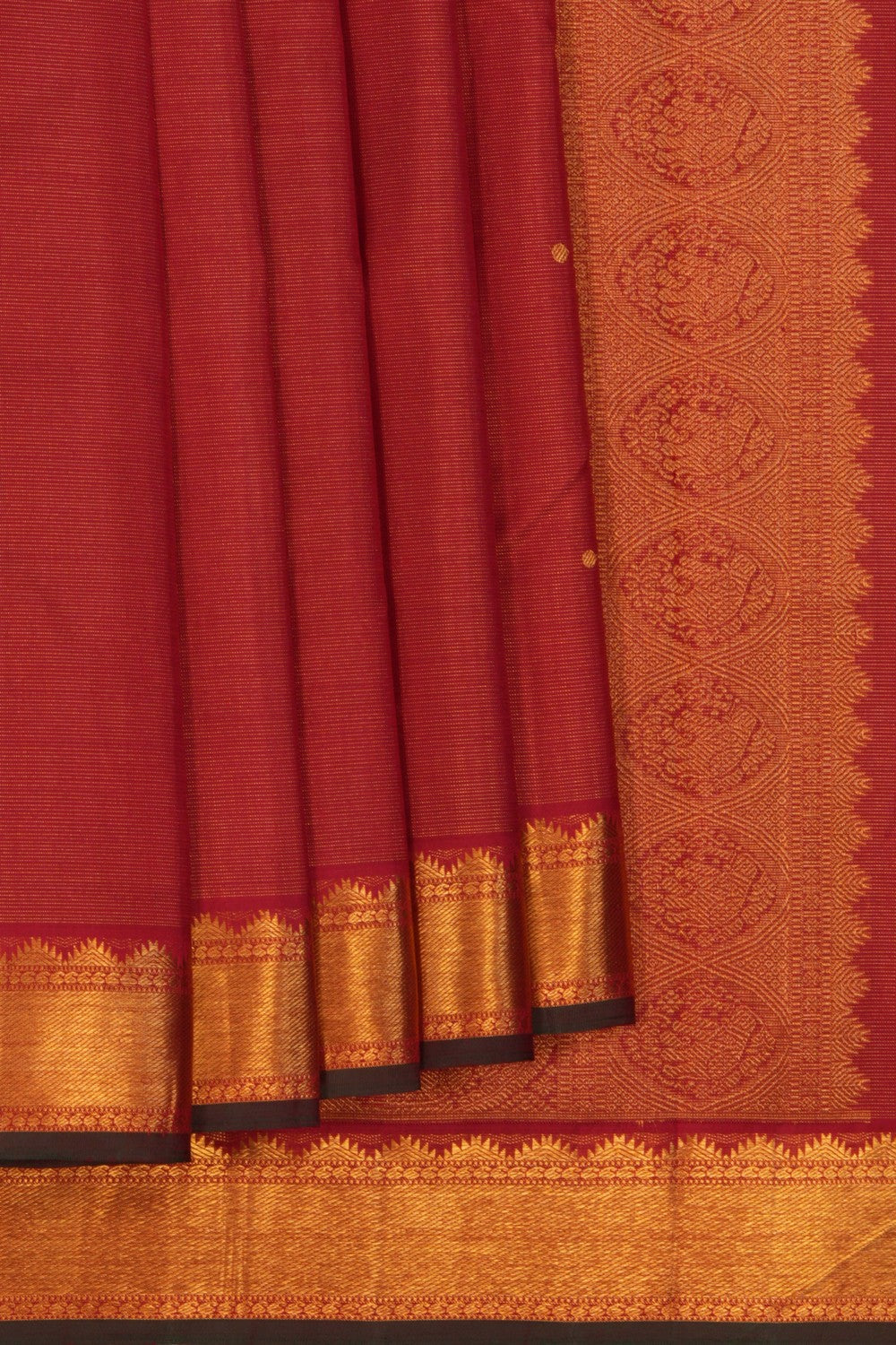 Image of Arani Silk Red Saree