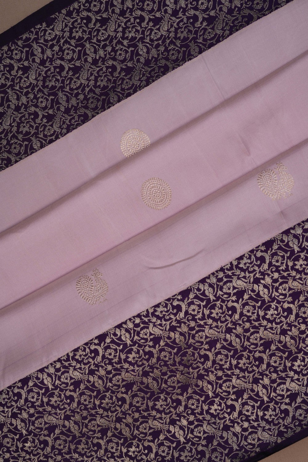 Image of Arani Silk Mauve Saree