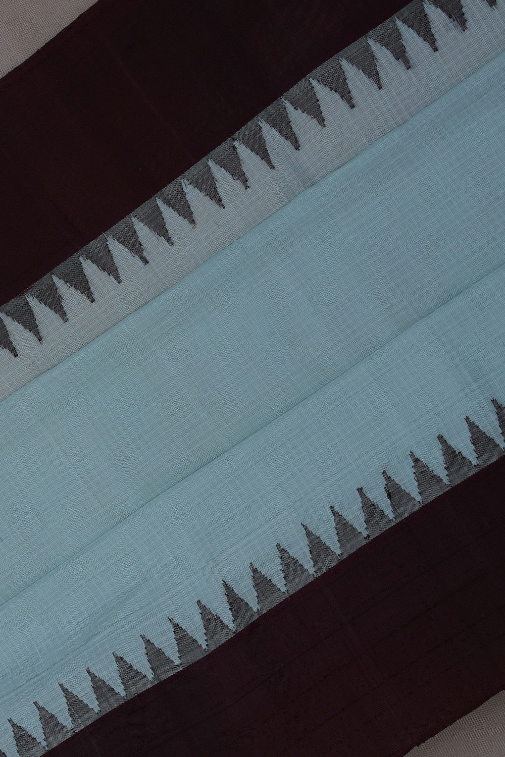 Gadwal Cotton Pastel Blue Saree