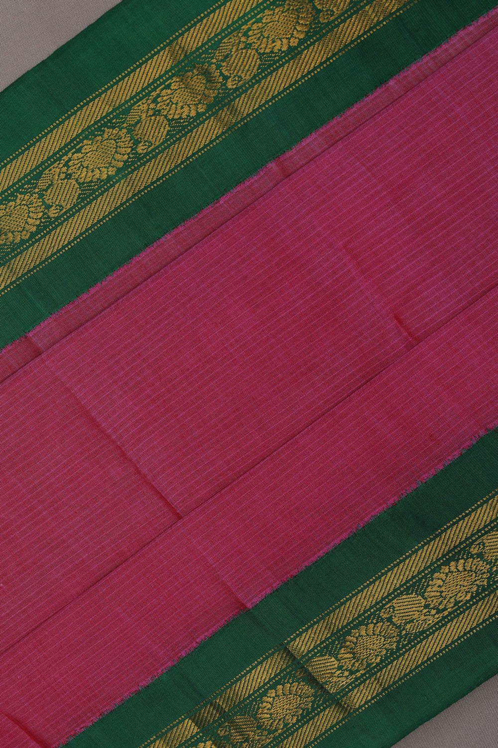 Gadwal Cotton Pink Saree