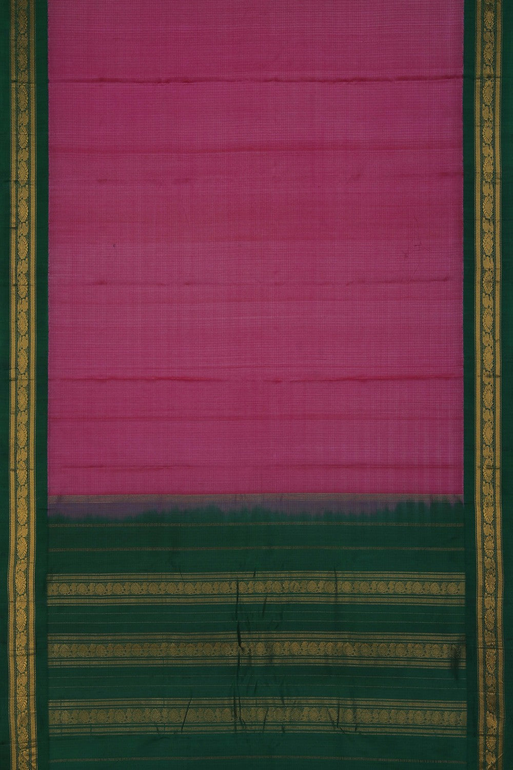 Gadwal Cotton Pink Saree