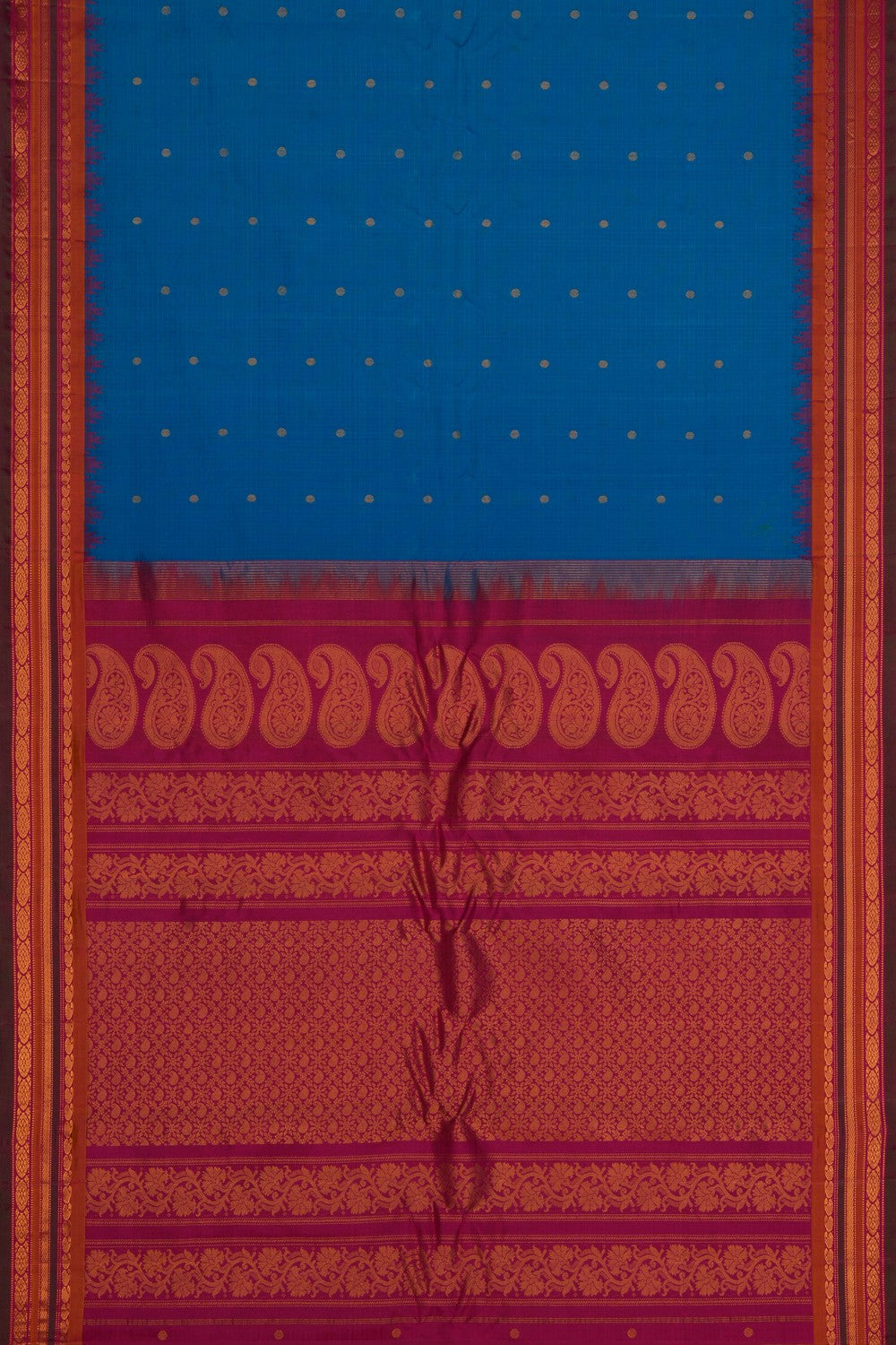 Gadwal Blue Saree
