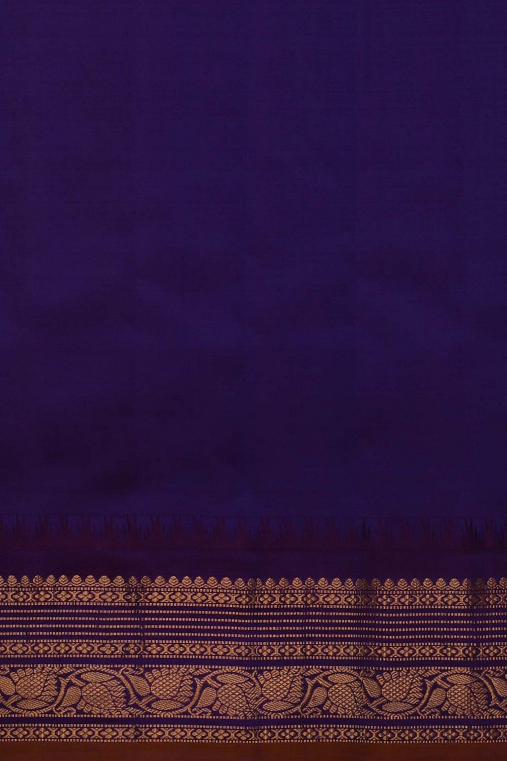 Image of Gadwal Silk Sea Green Saree