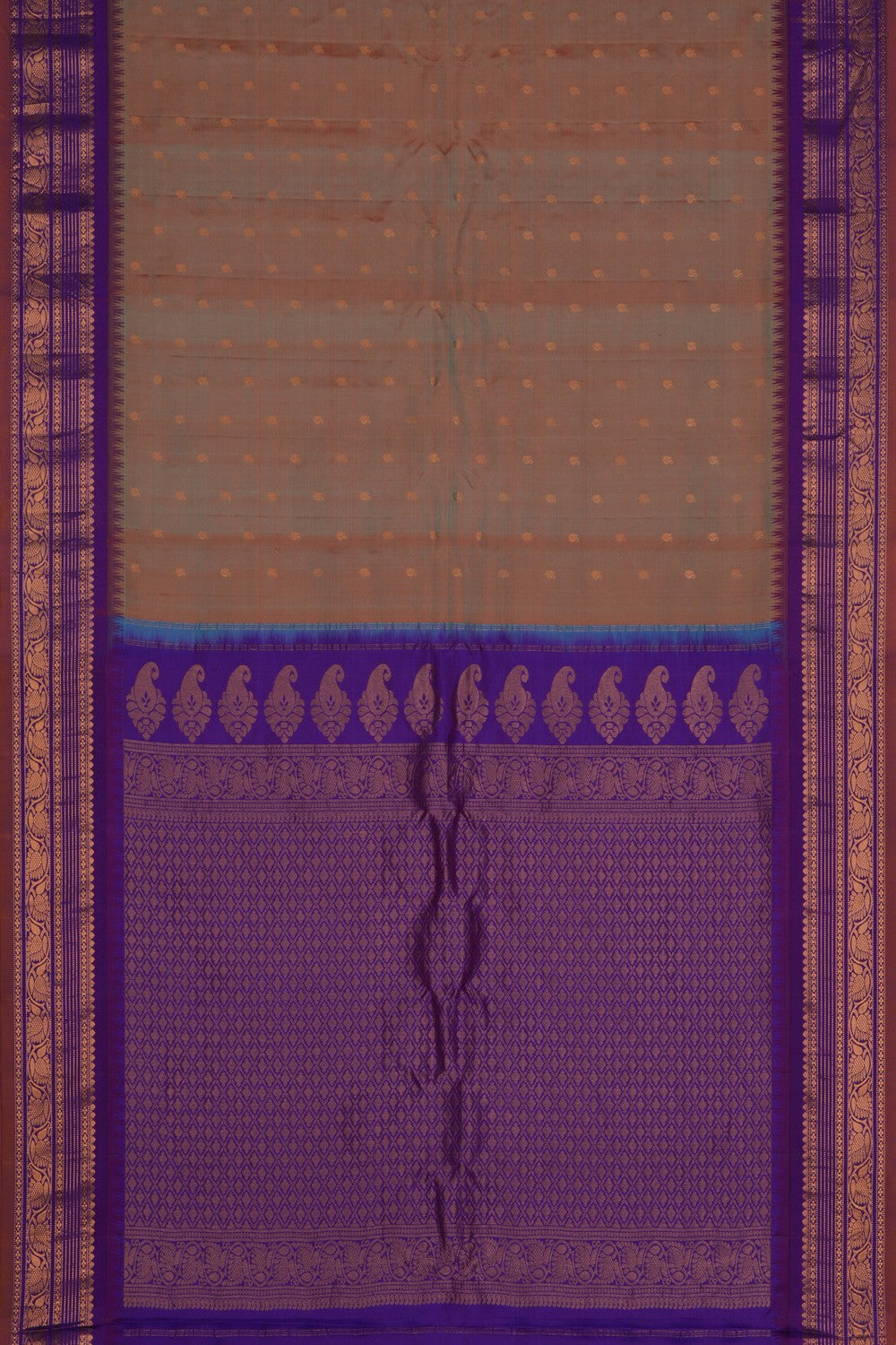 Image of Gadwal Silk Green Saree