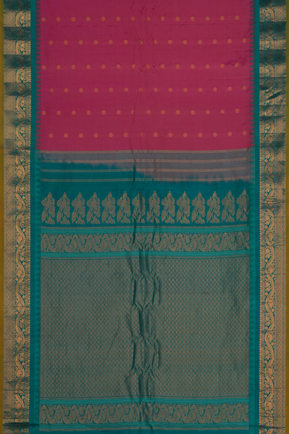 Image of Gadwal Pink Saree
