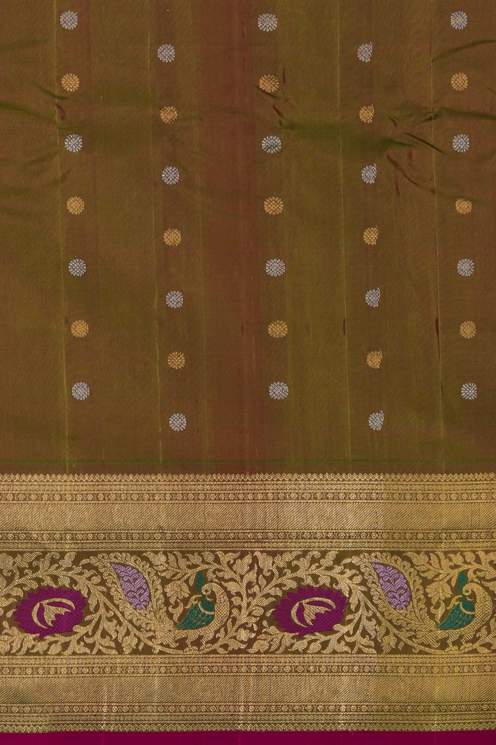 Image of Gadwal Silk Pink Saree