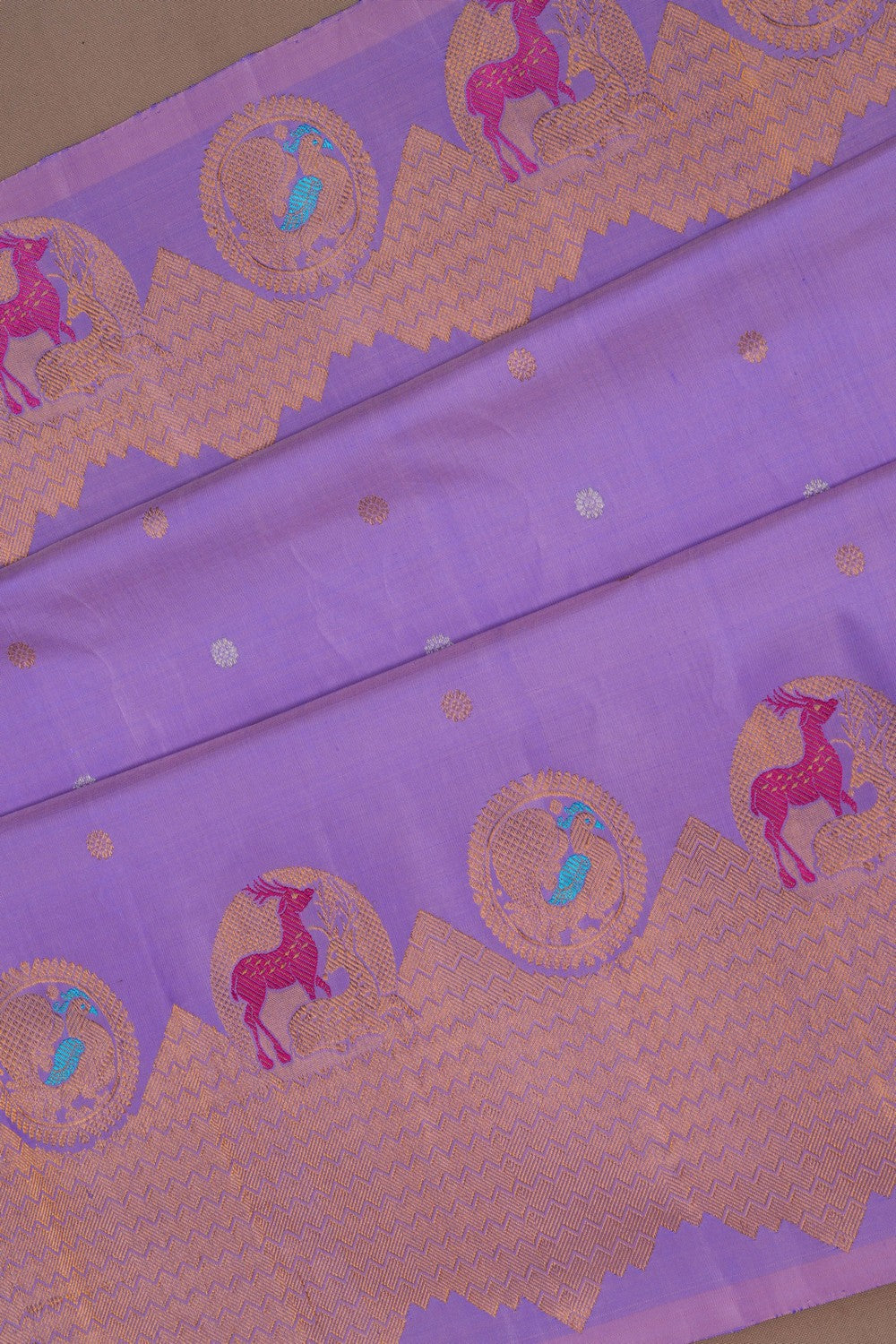 Gadwal Silk Purple Saree