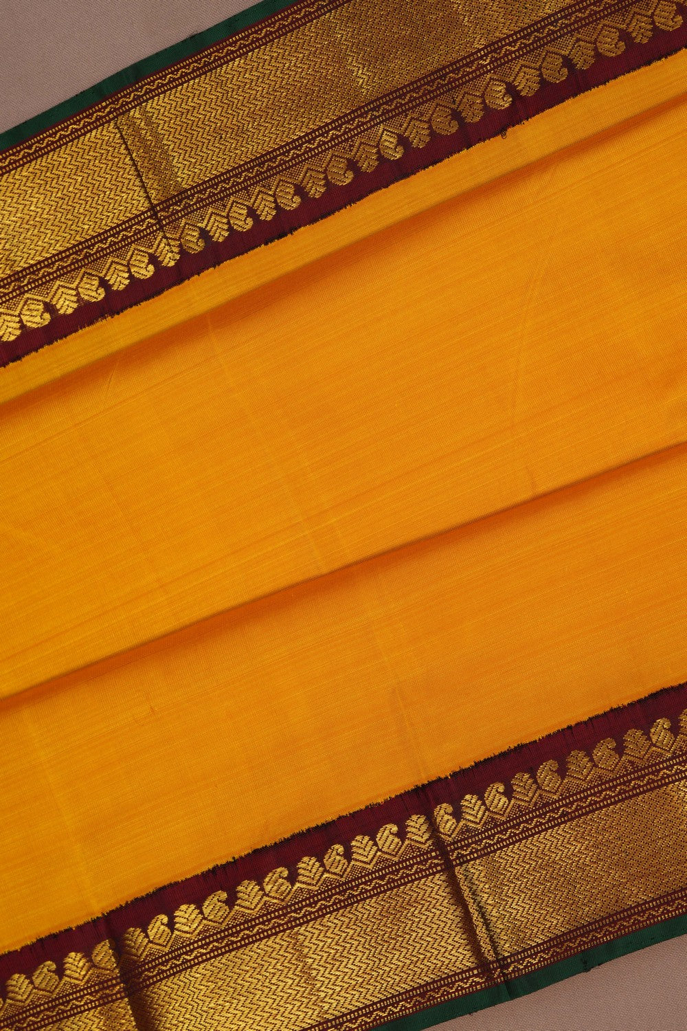 Arani Silk Yellow Saree