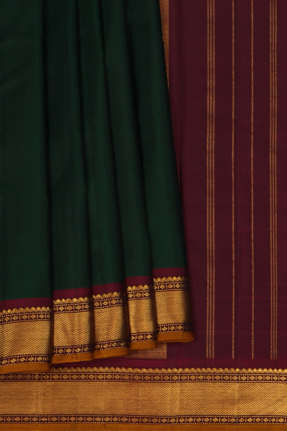 Arani Silk Green Saree