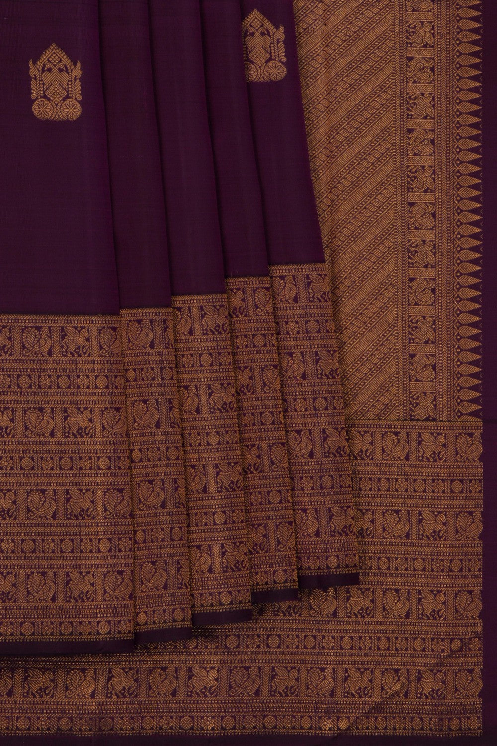 Arani Silk Purple Saree