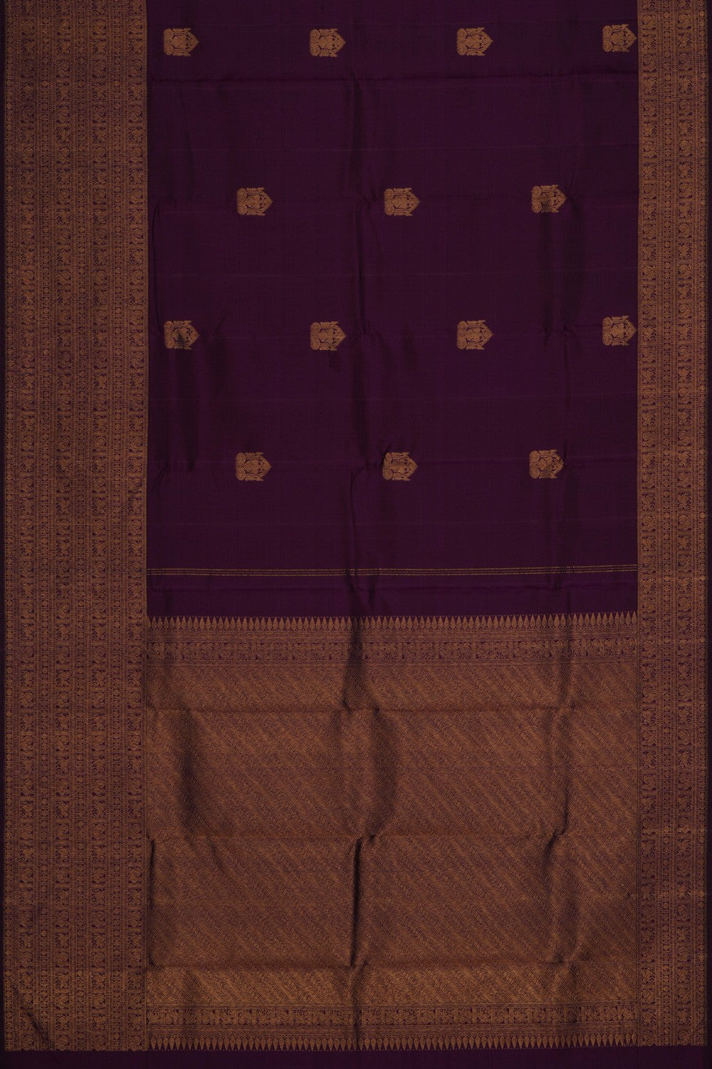 Image of Arani Silk Purple Saree